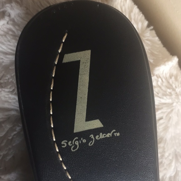 Sergio Zelcer slide sandal. Black. Size 9. Worn 1 - Picture 3 of 8